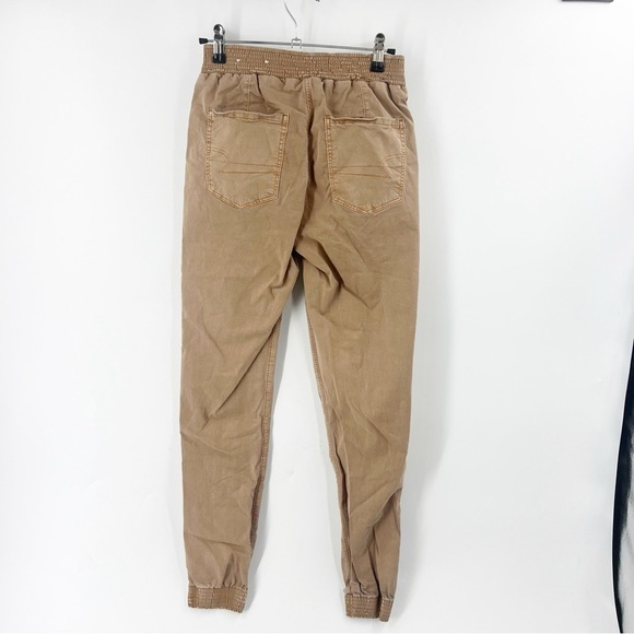✅ AMERICAN EAGLE TAN JOGGER PANTS WITH DRAWSTRING SIZE 2 - Picture 4 of 5